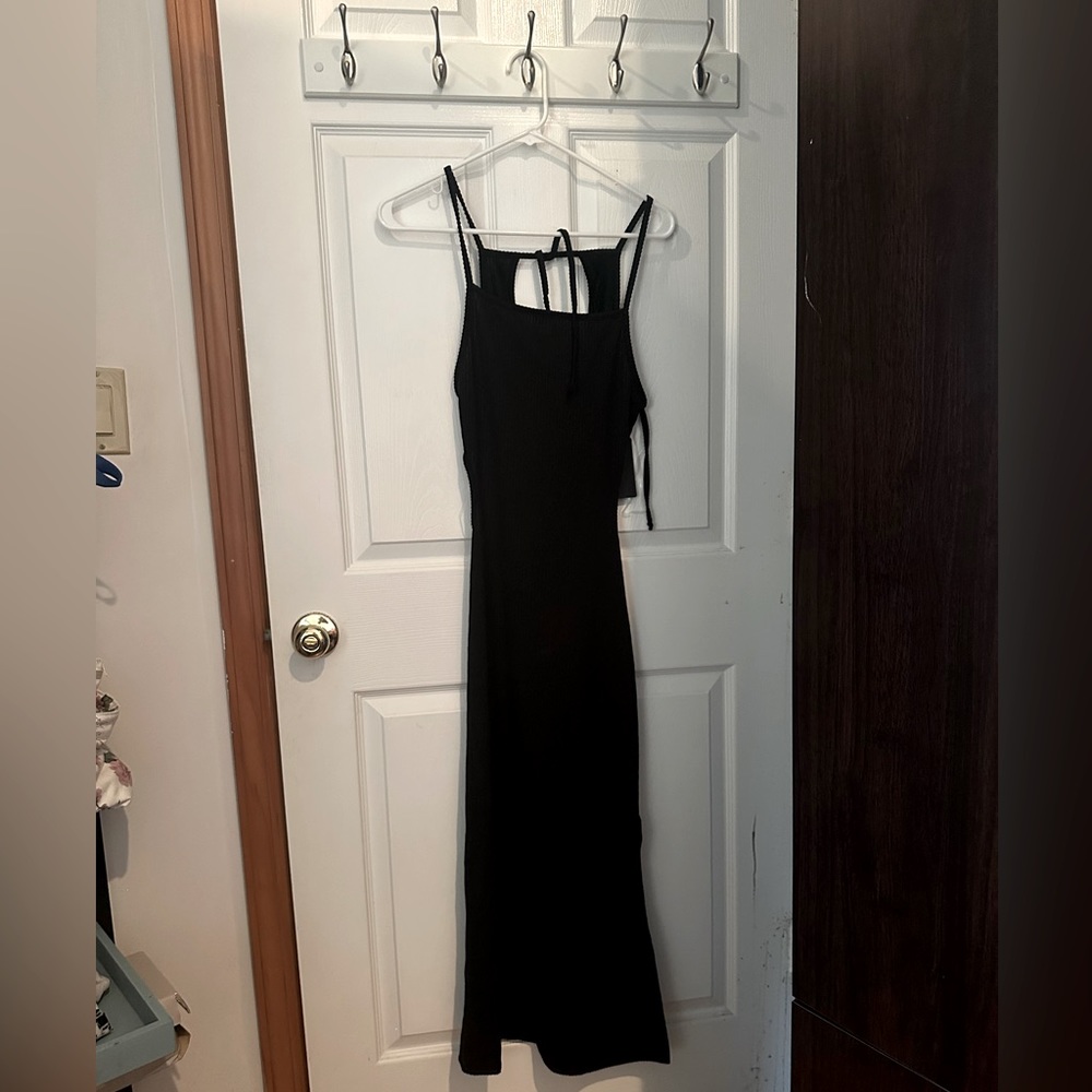 Caution To The Wind Open Back Black Dress, Never Worn, Excellent Condition
